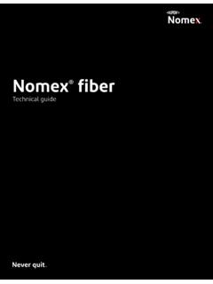 Nomex&#174; Fiber Technical Guide - DuPont