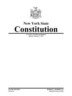 New York State Constitution - dos.ny.gov
