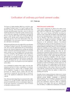 Unification of ordinary portland cement codes