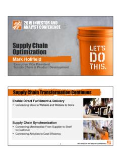Supply Chain Optimization - The Home Depot