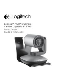 Logitech&#174; PTZ Pro Camera Cam&#233;ra Logitech&#174; PTZ Pro …