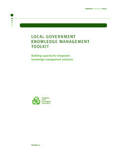 Local Government Knowledge Management Toolkit (Australia)