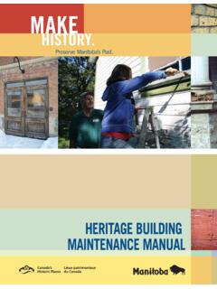 HERITAGE BUILDING MAINTENANCE MANUAL - Province of …