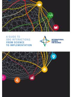 A GUIDE TO SDG INTERACTIONS: FROM SCIENCE TO …