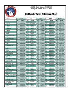 Shellholder Cross Reference Chart - Graf &amp; S