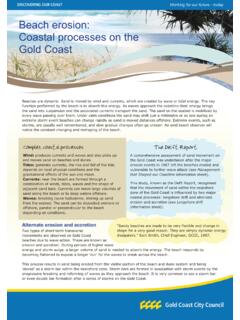Beach erosion: Coastal processes on the Gold Coast
