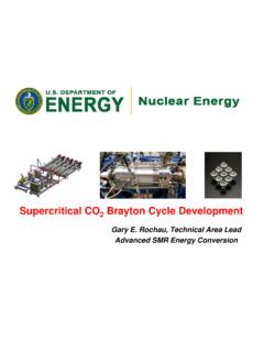 Supercritical CO2 Brayton Cycle Development - Energy