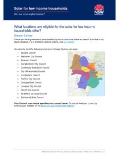 What locations are eligible for the solar for low income …