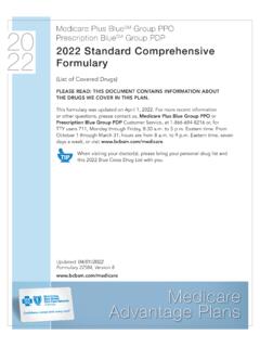 2022 Standard Comprehensive Formulary