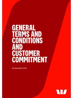 General Terms and Conditions. - Westpac NZ