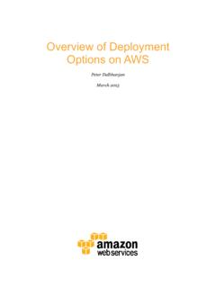 Overview of Deployment Options on AWS