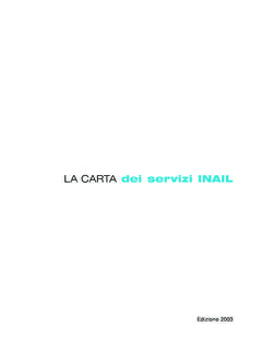 LA CARTA dei servizi INAIL - universocoop.it