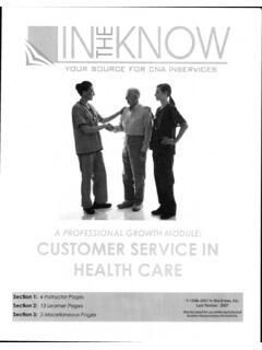 YOUR SOURCE FOR CNA INSERVICES - Home Care