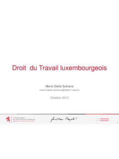 Droit du Travail luxembourgeois - mesr.public.lu