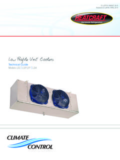 Low Profile Unit Coolers - Commercial Refrigeration Products