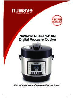 NuWave Nutri-Pot 6Q Digital Pressure Cooker