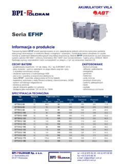 Seria EFHP - poldham.com.pl