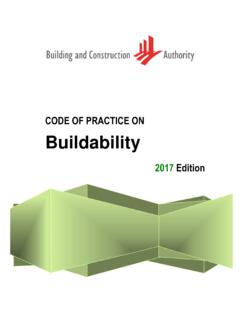 CODE OF PRACTICE ON Buildability