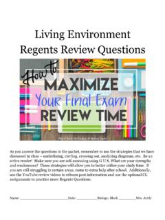 LE Regents Review Questions Blank - Yonkers Public Schools