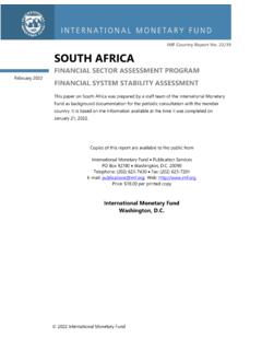 IMF Country Report No. 22/39 SOUTH AFRICA