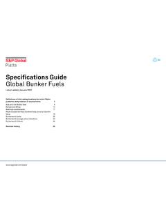 Specifications Guide Global Bunker Fuels