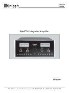 MA6500 Integrated Amplifier - Berner's