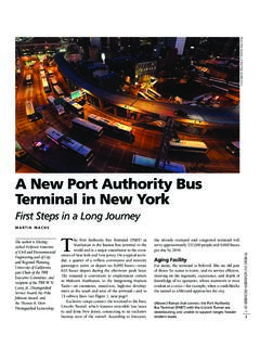 A New Port Authority Bus Terminal in New York
