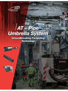 AT – Pipe Umbrella System - DSI Tunneling