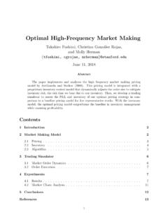 Optimal High-Frequency Market Making