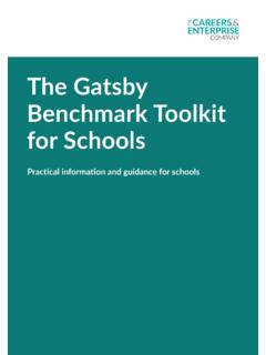 The Gatsby Benchmark Toolkit for Schools