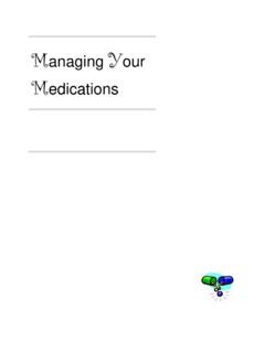 Managing Your Medications