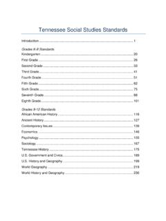 Tennessee Social Studies Standards - TN.gov