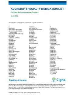 Accredo&#174; Specialty Medication List Updated 10/04 ... - Cigna