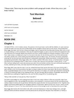 Toni Morrison Beloved - Mater Academy Charter School