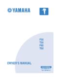 F50 / T50 / F60 / T60 Owner's Manual - Yamaha Motor …