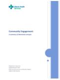 Community Engagement: A Summary of Theoretical …