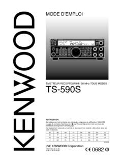 MODE D’EMPLOI - manual.kenwood.com