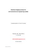 Electrical imaging surveys for environmental and ...