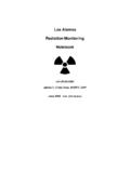 Los Alamos Radiation Monitoring Notebook