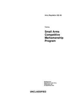 Small Arms Competitive Marksmanship Program