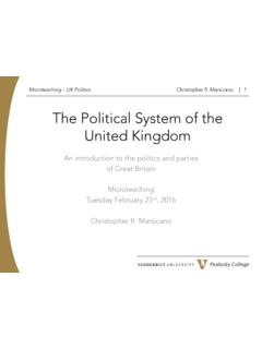The Political System of the United Kingdom