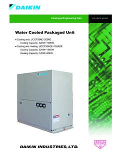 Water Cooled Packaged Unit - Daikin