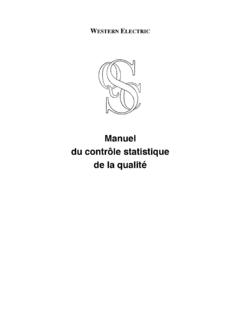 Manuel du contr&#244;le statistique de la qualit&#233; - fr …