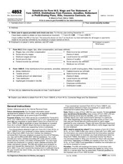 Form 4852 (Rev. September 2018) - irs.gov