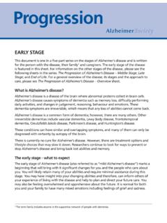 Progression - Alzheimer