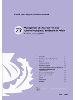Scottish Intercollegiate Guidelines Network