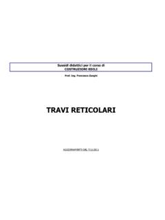 Travi reticolari - PCI