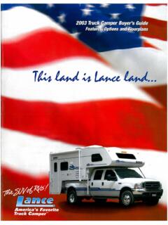 Lance Camper | Truck Campers and Travel Trailers