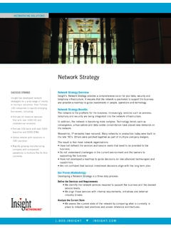 IN NetworkStrategy Datasheet - Insight