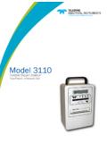 Model 3110 - Teledyne Analytical Instrs